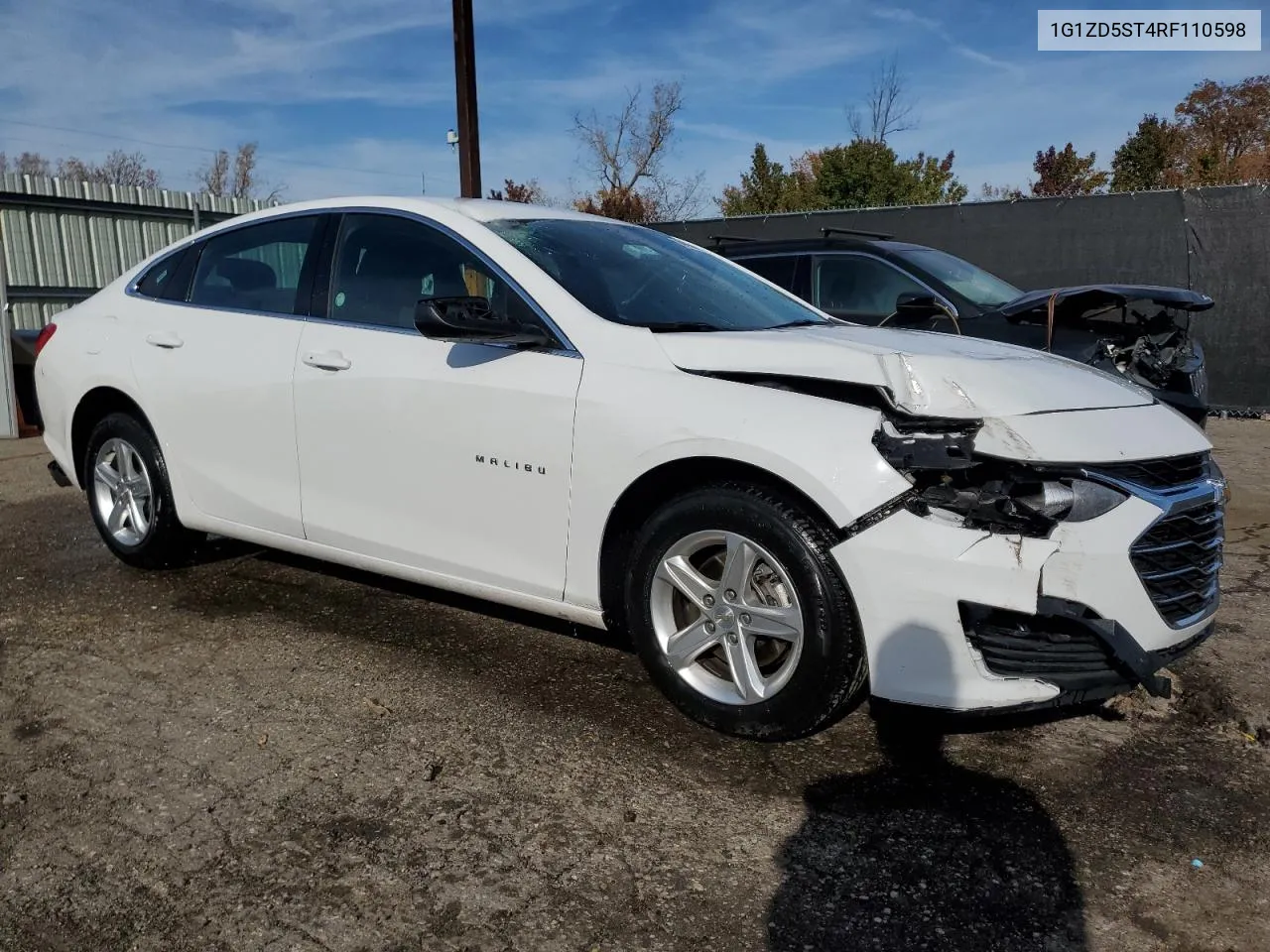 2024 Chevrolet Malibu Lt VIN: 1G1ZD5ST4RF110598 Lot: 77317974