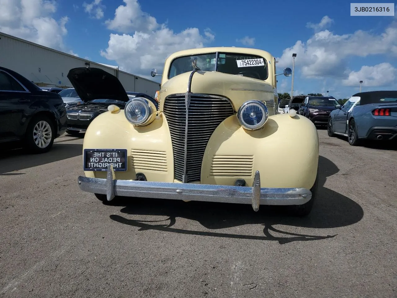 1939 Chevrolet 2 Door VIN: 3JB0216316 Lot: 75422304