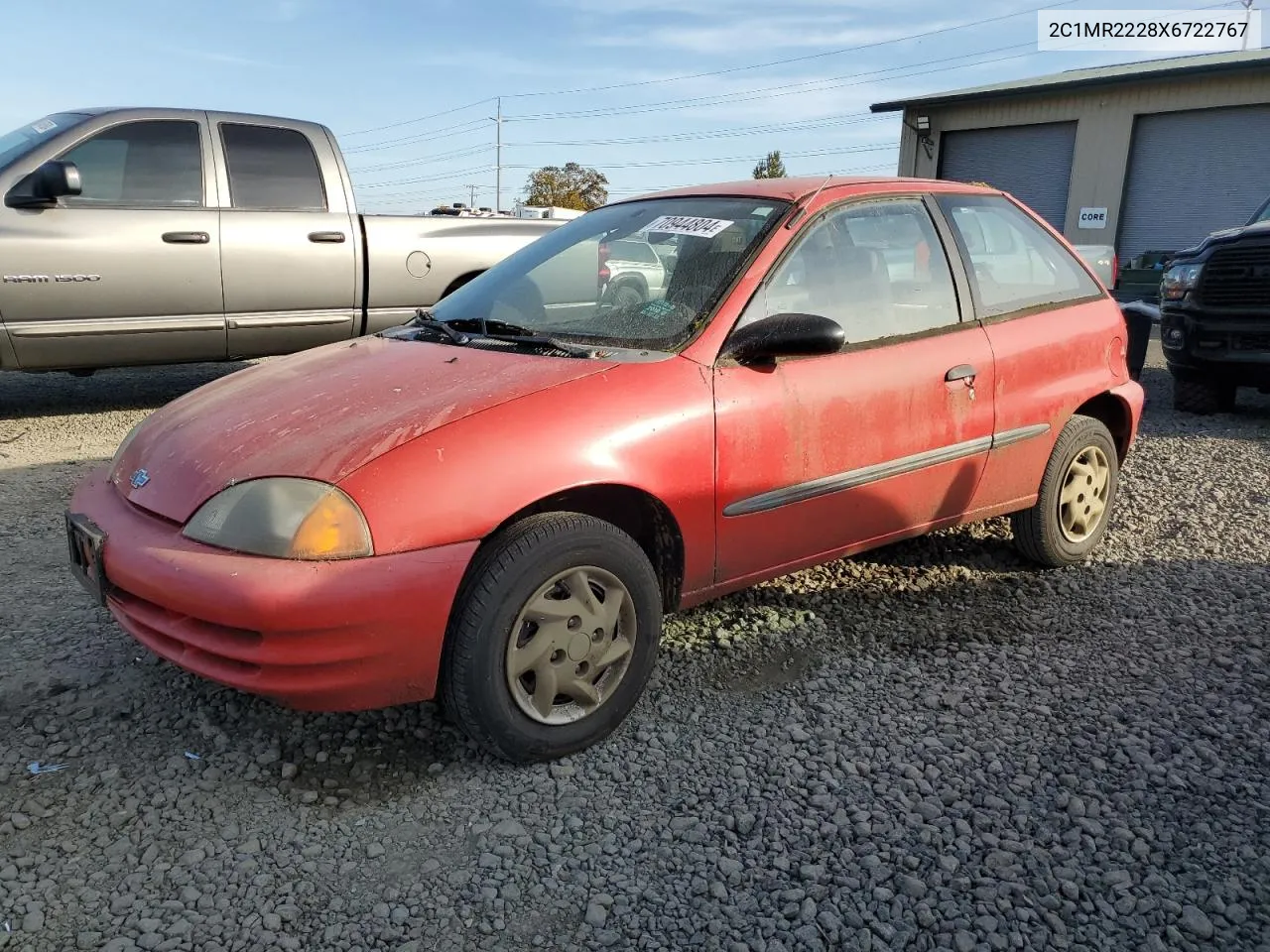 1999 Chevrolet Metro Lsi VIN: 2C1MR2228X6722767 Lot: 70944804