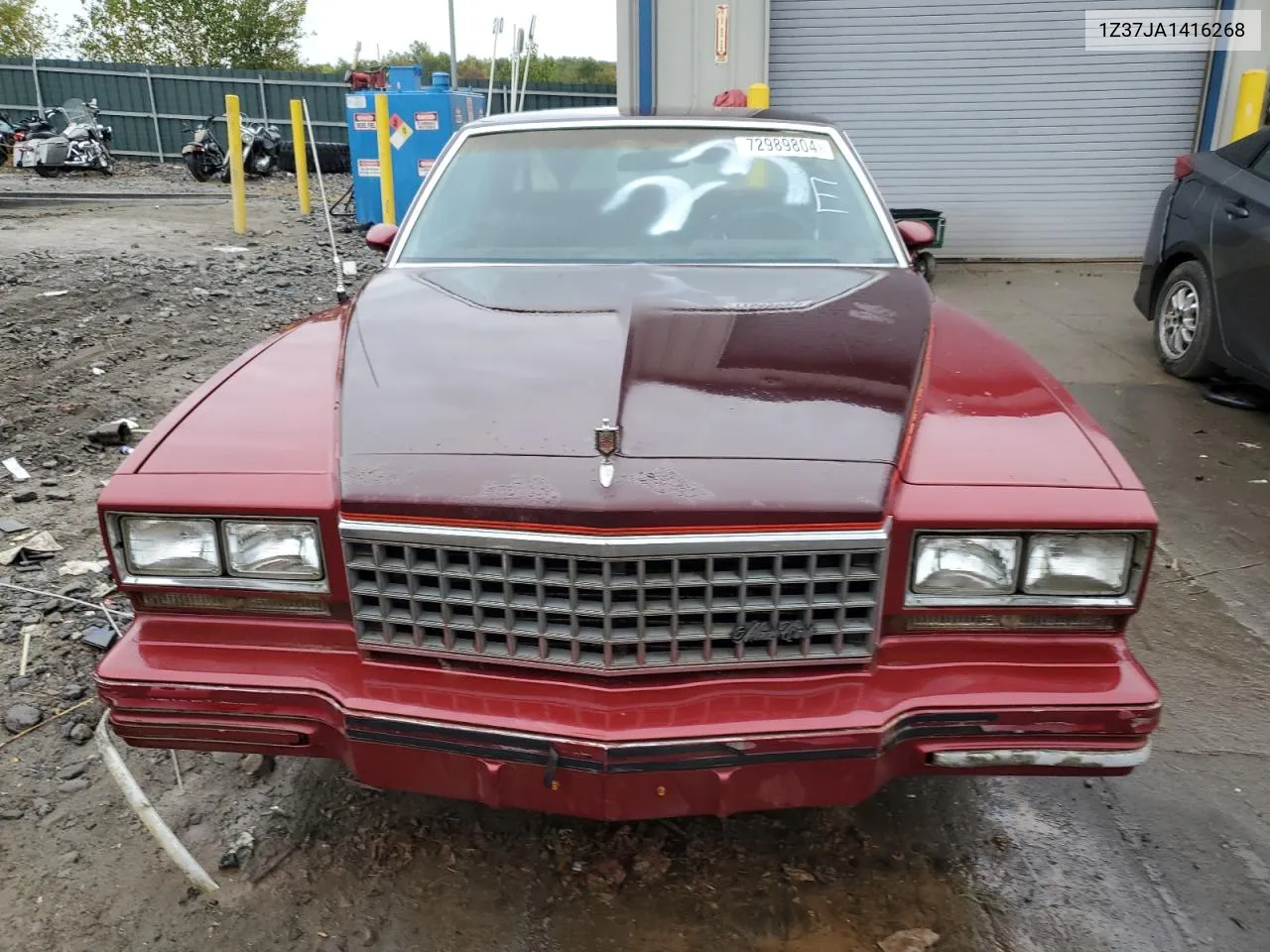 1980 Chevrolet Montecarlo VIN: 1Z37JA1416268 Lot: 72989804