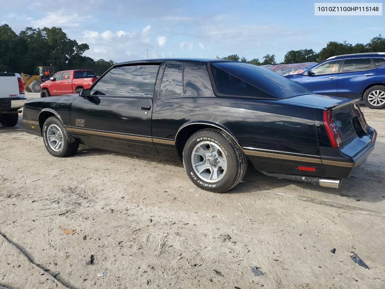 1987 Chevrolet Monte Carlo VIN: 1G1GZ11G0HP115148 Lot: 75645874