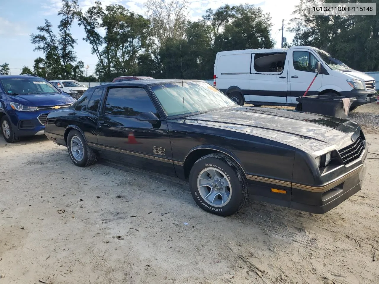 1987 Chevrolet Monte Carlo VIN: 1G1GZ11G0HP115148 Lot: 75645874