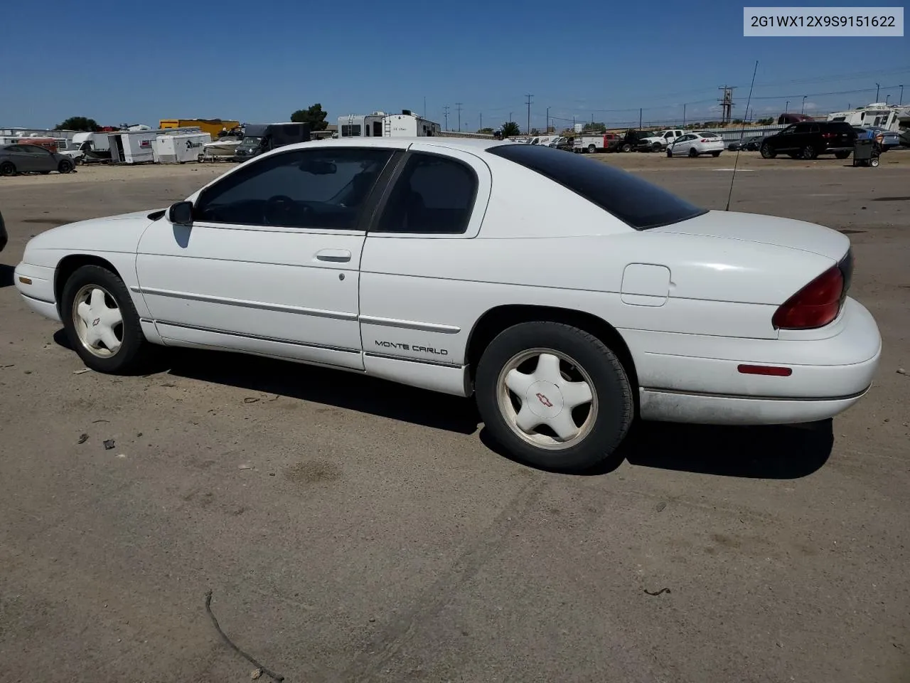 1995 Chevrolet Monte Carlo Z34 VIN: 2G1WX12X9S9151622 Lot: 67721554