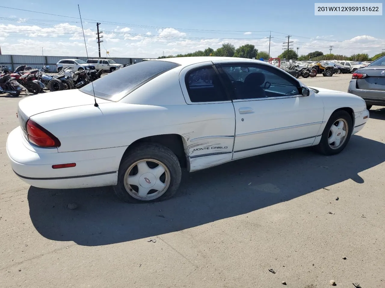 1995 Chevrolet Monte Carlo Z34 VIN: 2G1WX12X9S9151622 Lot: 67721554