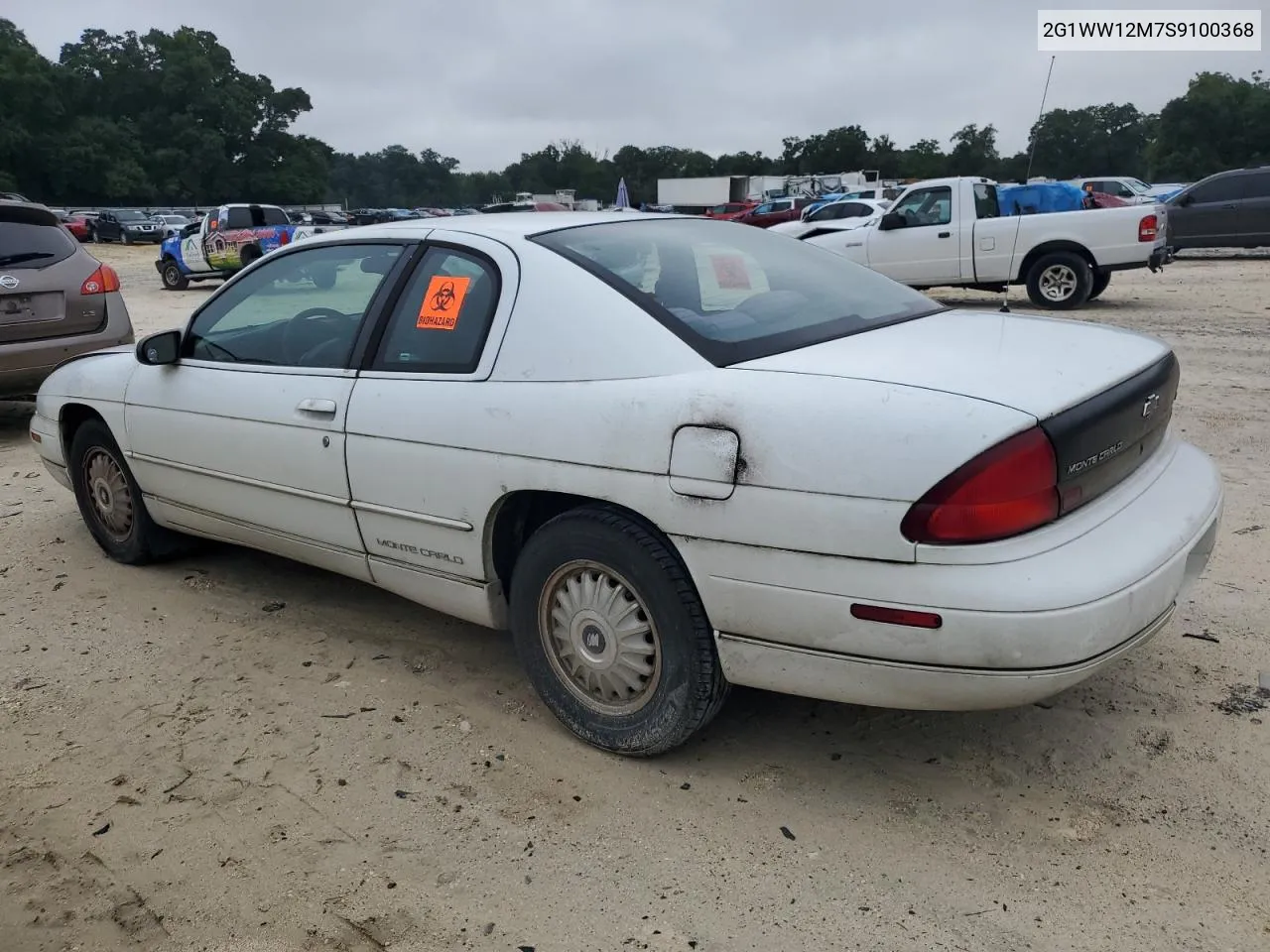 1995 Chevrolet Monte Carlo Ls VIN: 2G1WW12M7S9100368 Lot: 70447104