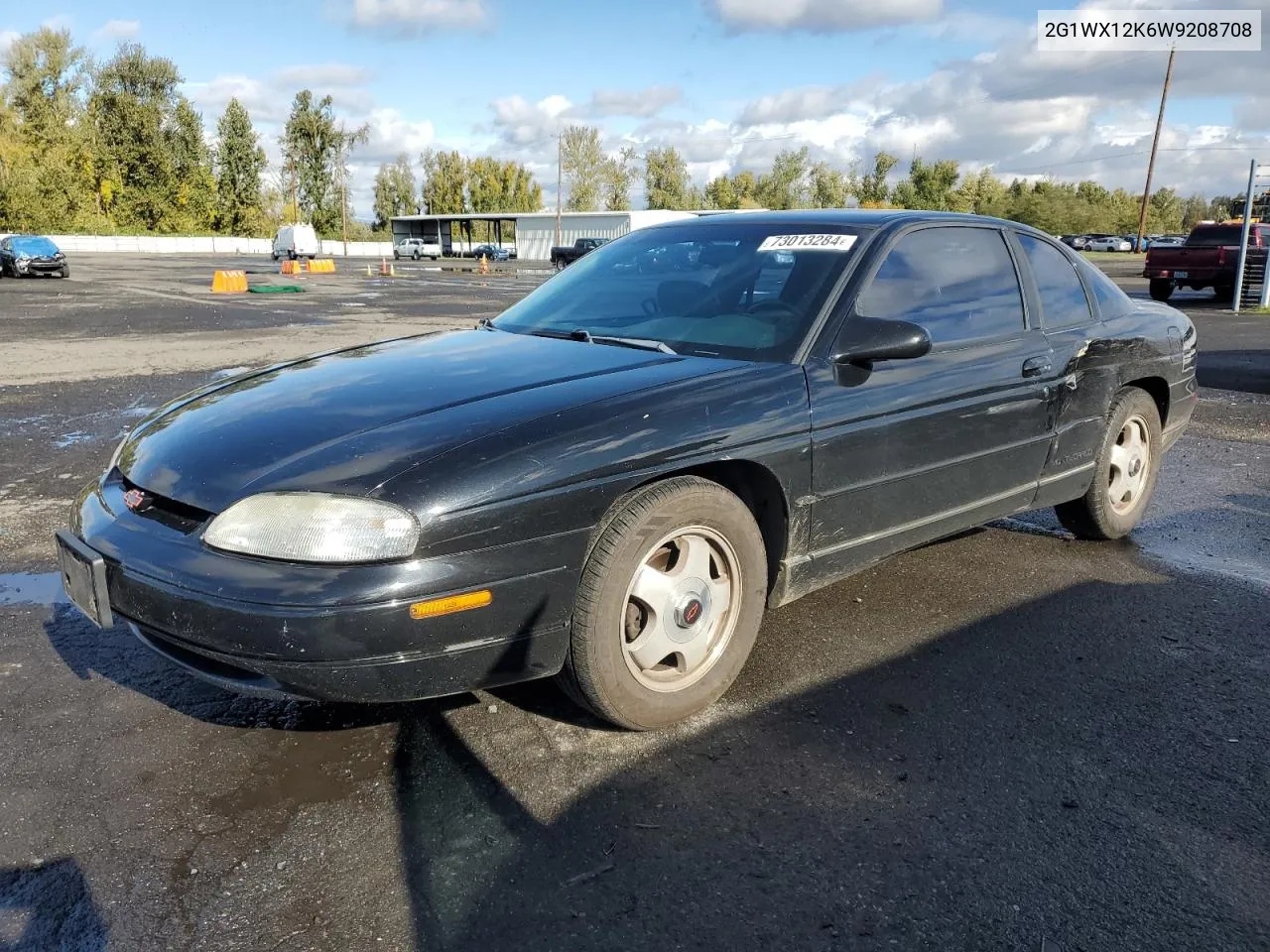 1998 Chevrolet Monte Carlo Z34 VIN: 2G1WX12K6W9208708 Lot: 73013284