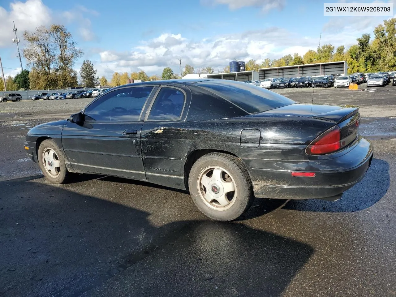 1998 Chevrolet Monte Carlo Z34 VIN: 2G1WX12K6W9208708 Lot: 73013284