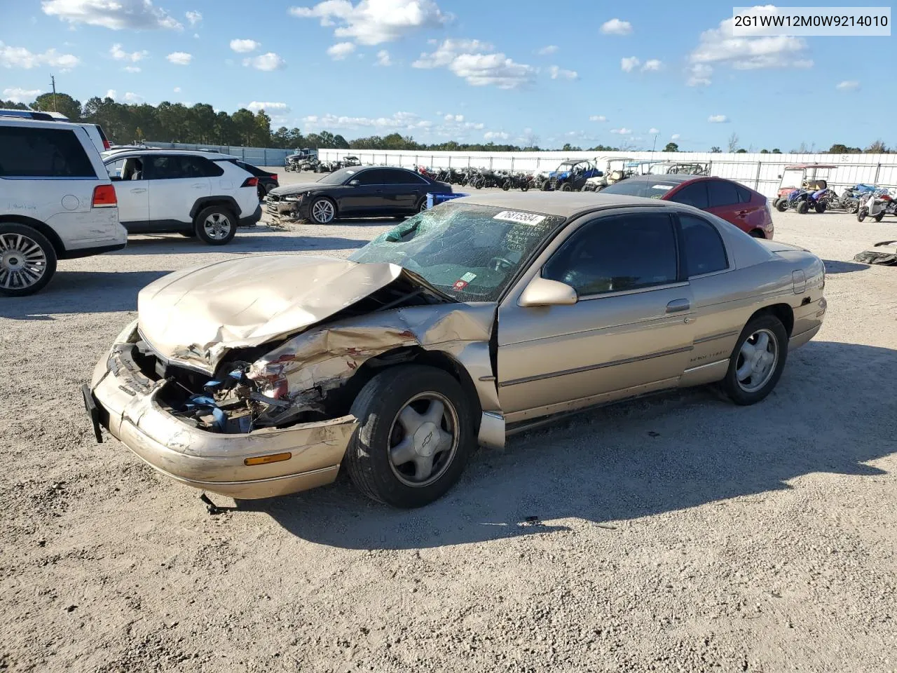 1998 Chevrolet Monte Carlo Ls VIN: 2G1WW12M0W9214010 Lot: 76815584