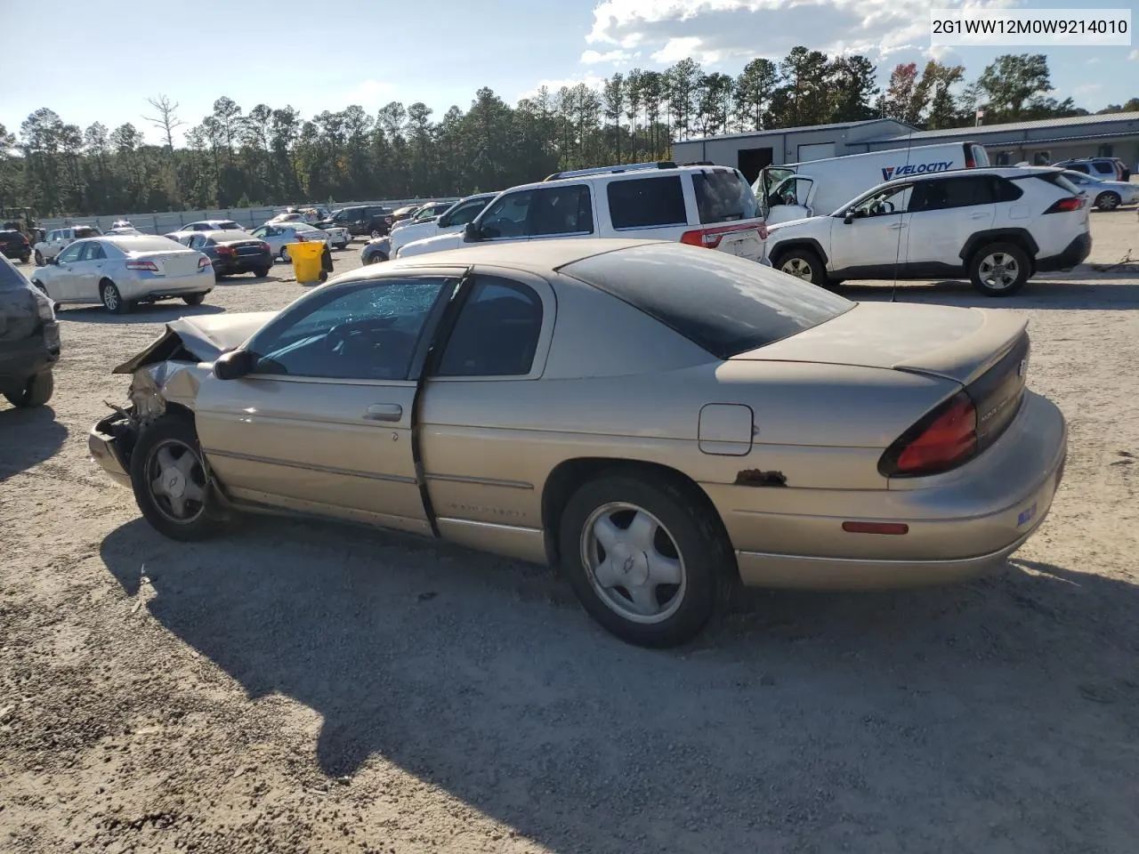 1998 Chevrolet Monte Carlo Ls VIN: 2G1WW12M0W9214010 Lot: 76815584