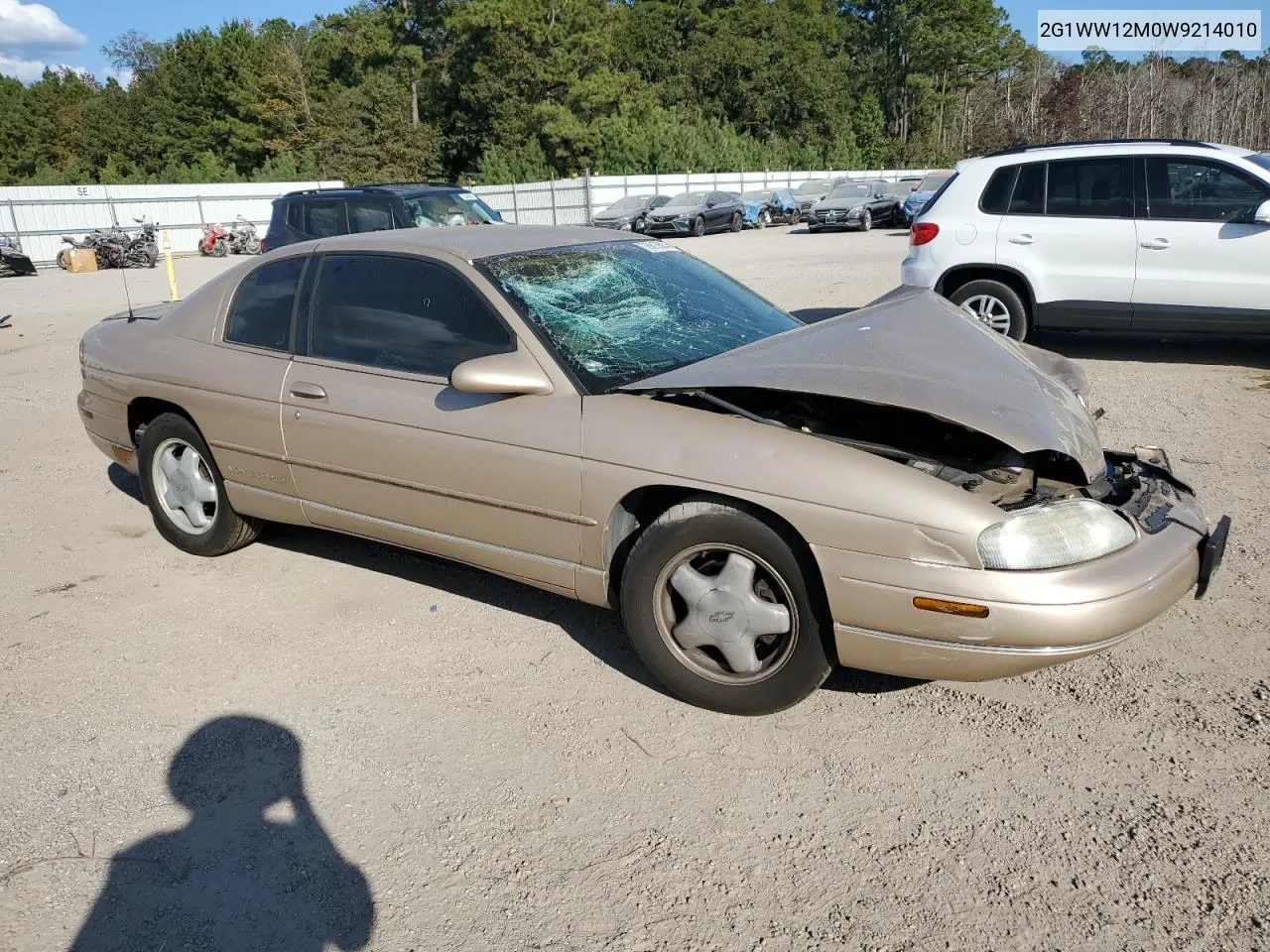 1998 Chevrolet Monte Carlo Ls VIN: 2G1WW12M0W9214010 Lot: 76815584