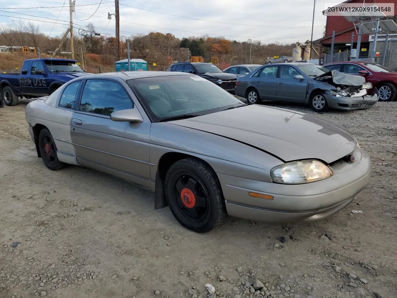 1999 Chevrolet Monte Carlo Z34 VIN: 2G1WX12K0X9154548 Lot: 79179124