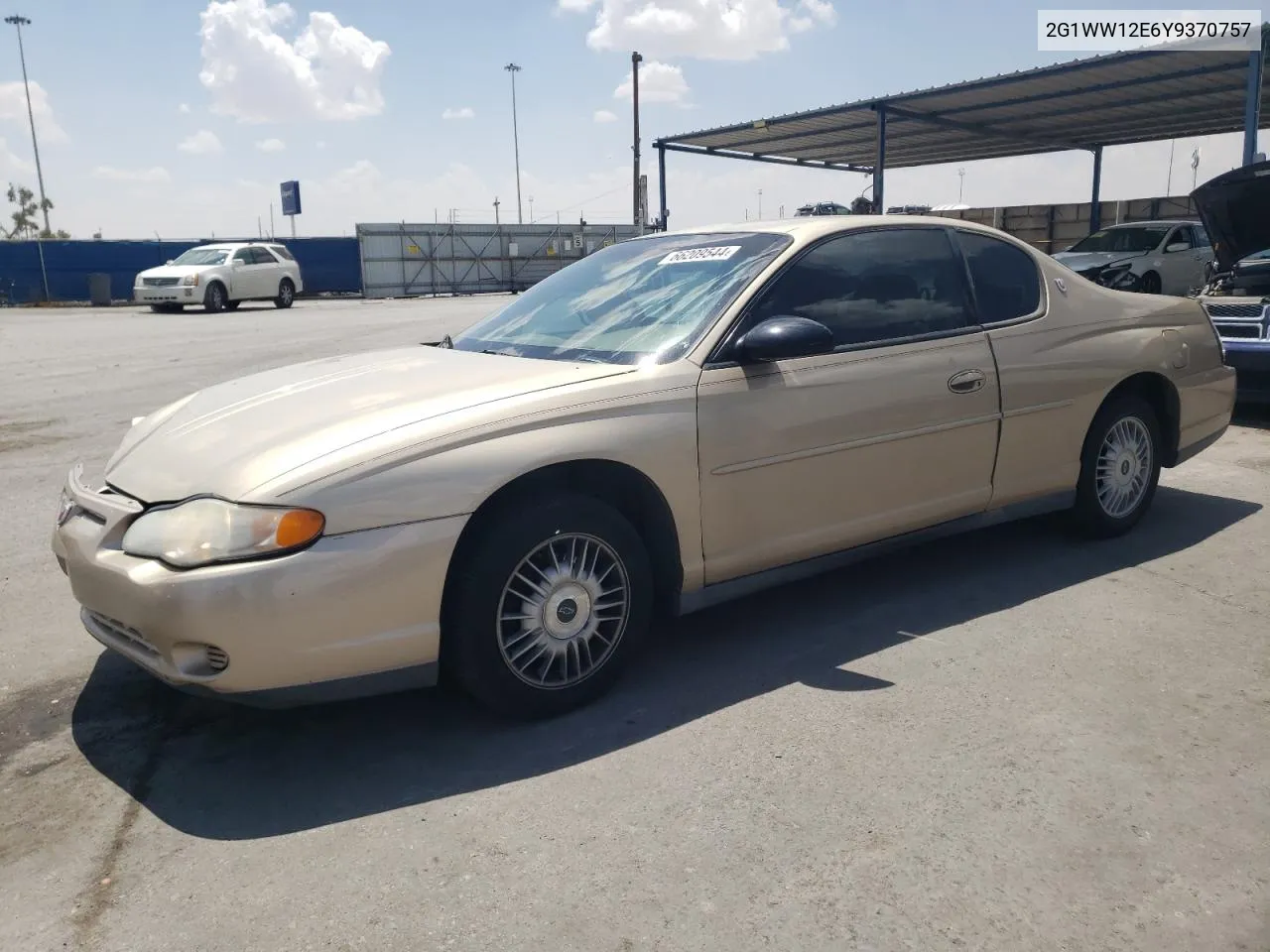 2000 Chevrolet Monte Carlo Ls VIN: 2G1WW12E6Y9370757 Lot: 66209544