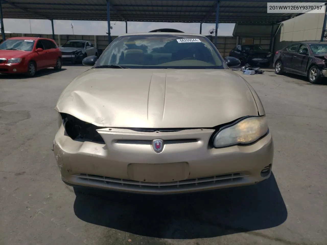 2000 Chevrolet Monte Carlo Ls VIN: 2G1WW12E6Y9370757 Lot: 66209544