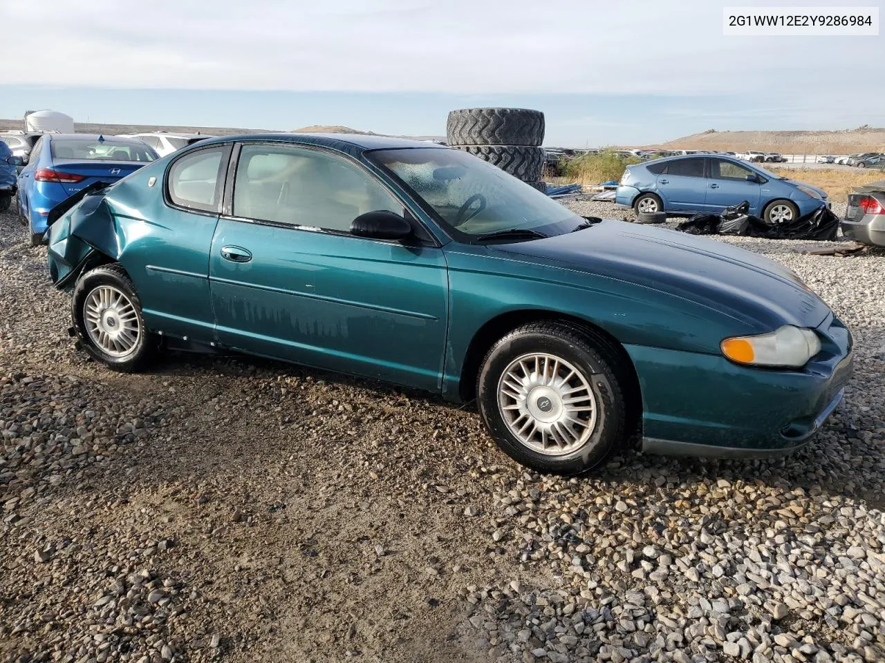 2000 Chevrolet Monte Carlo Ls VIN: 2G1WW12E2Y9286984 Lot: 77841744