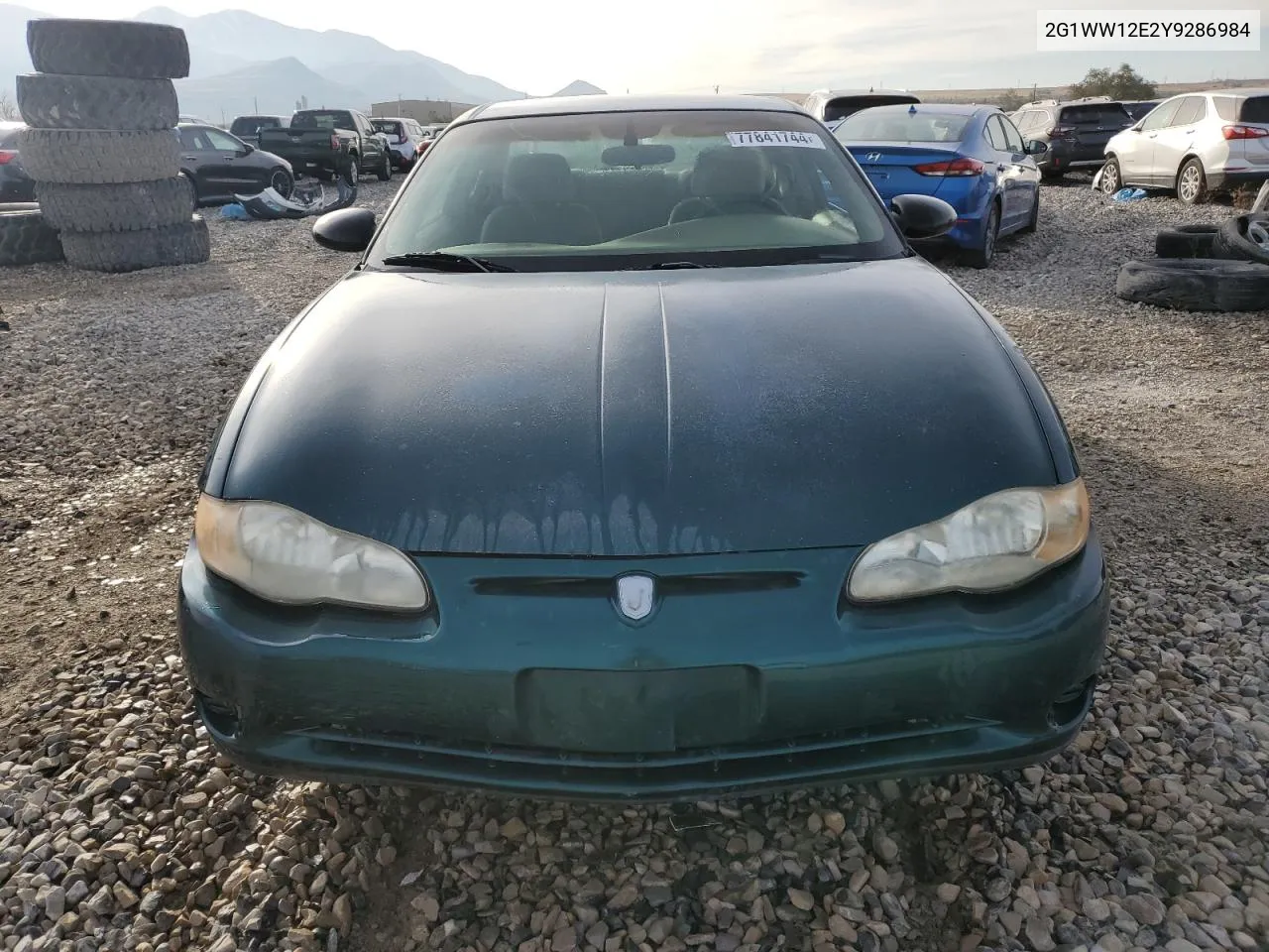 2000 Chevrolet Monte Carlo Ls VIN: 2G1WW12E2Y9286984 Lot: 77841744