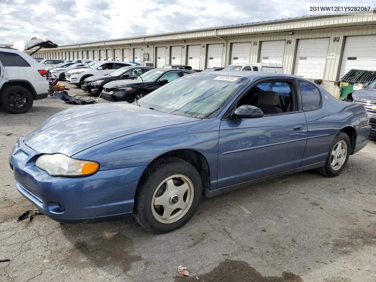 2000 Chevrolet Monte Carlo Ls VIN: 2G1WW12E1Y9282067 Lot: 78928634