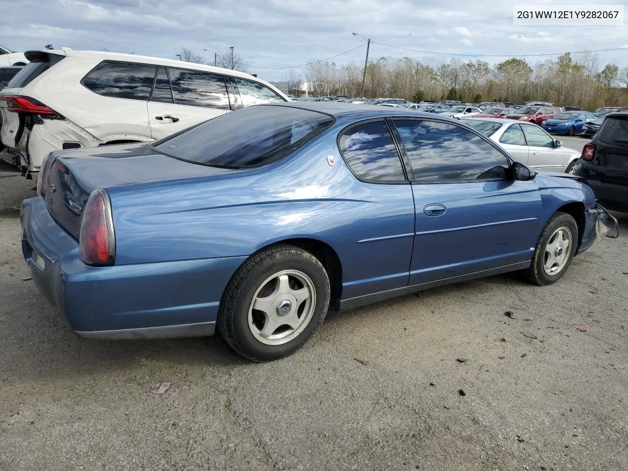 2000 Chevrolet Monte Carlo Ls VIN: 2G1WW12E1Y9282067 Lot: 78928634