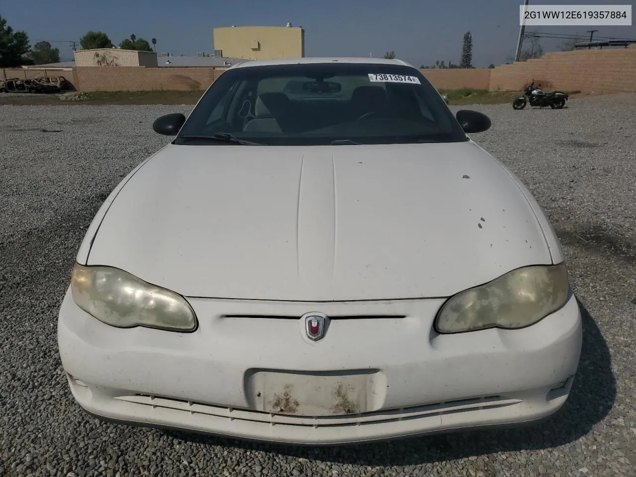 2001 Chevrolet Monte Carlo Ls VIN: 2G1WW12E619357884 Lot: 73813574