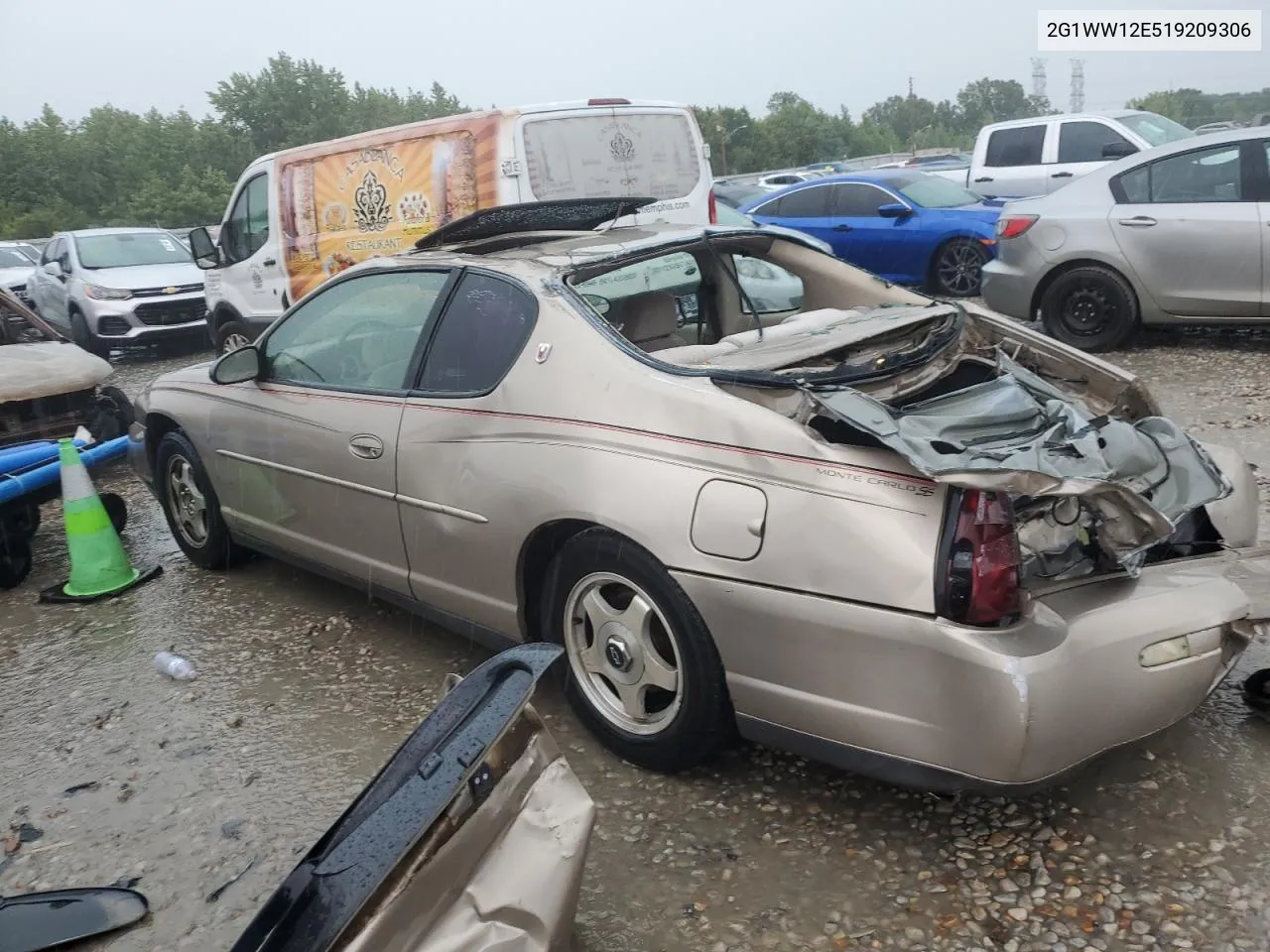 2001 Chevrolet Monte Carlo Ls VIN: 2G1WW12E519209306 Lot: 74238624