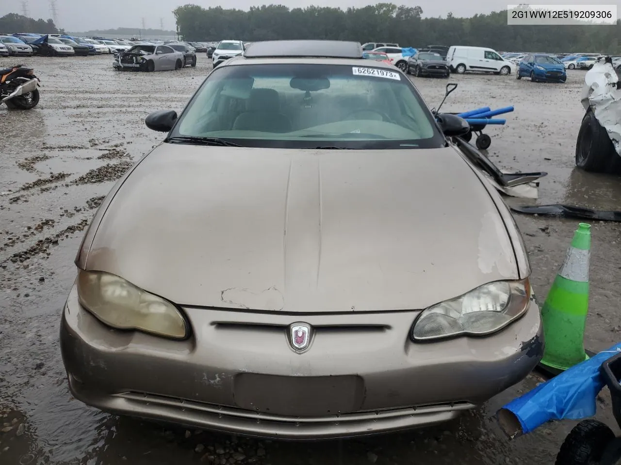 2001 Chevrolet Monte Carlo Ls VIN: 2G1WW12E519209306 Lot: 74238624