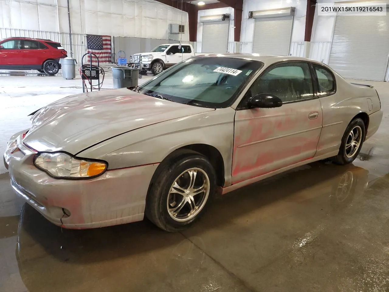 2001 Chevrolet Monte Carlo Ss VIN: 2G1WX15K119216543 Lot: 74424114