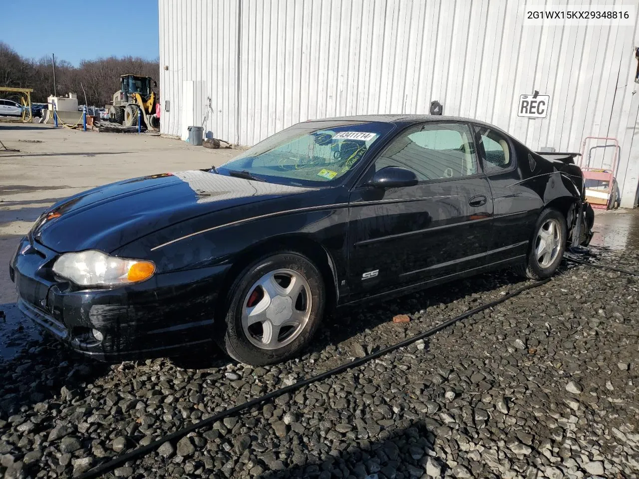 2002 Chevrolet Monte Carlo Ss VIN: 2G1WX15KX29348816 Lot: 43411714