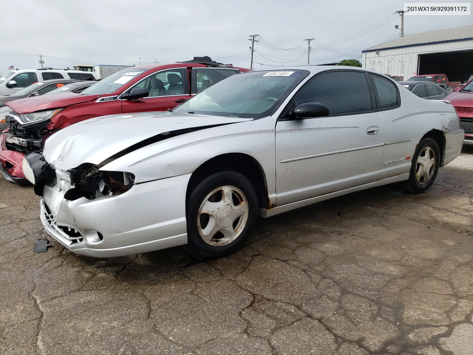 2002 Chevrolet Monte Carlo Ss VIN: 2G1WX15K929391172 Lot: 63061484