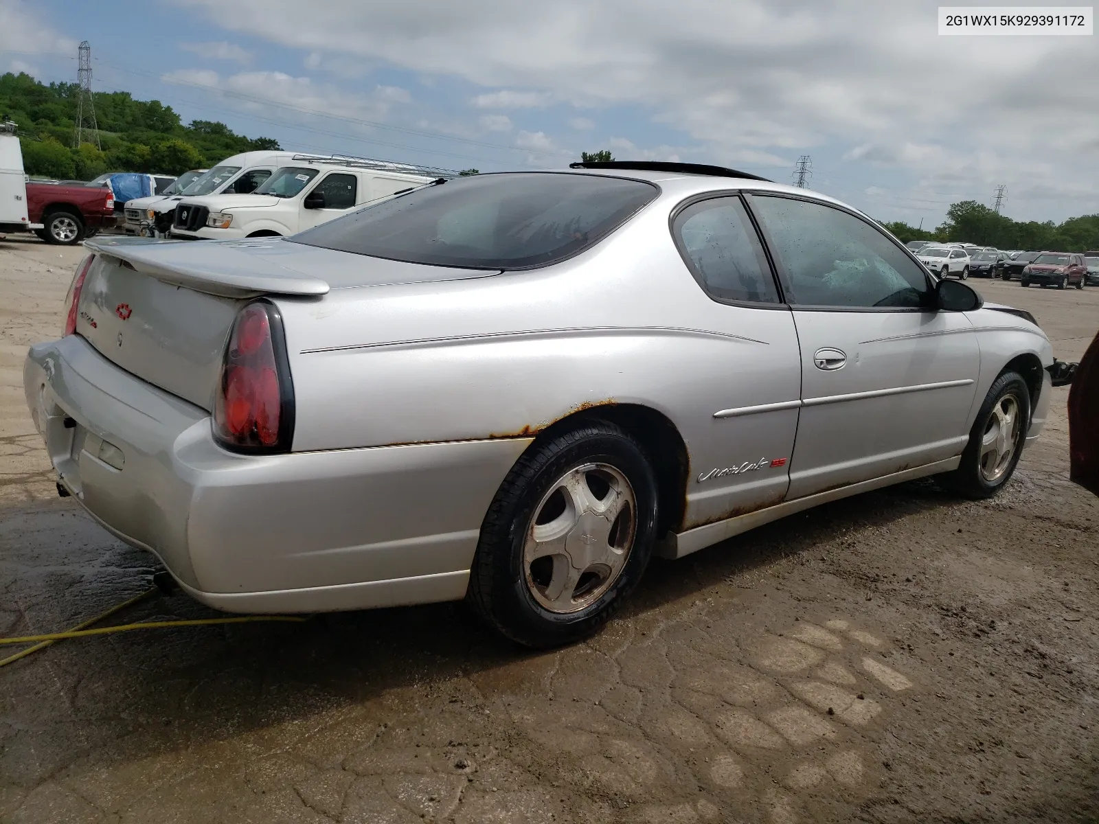 2002 Chevrolet Monte Carlo Ss VIN: 2G1WX15K929391172 Lot: 63061484