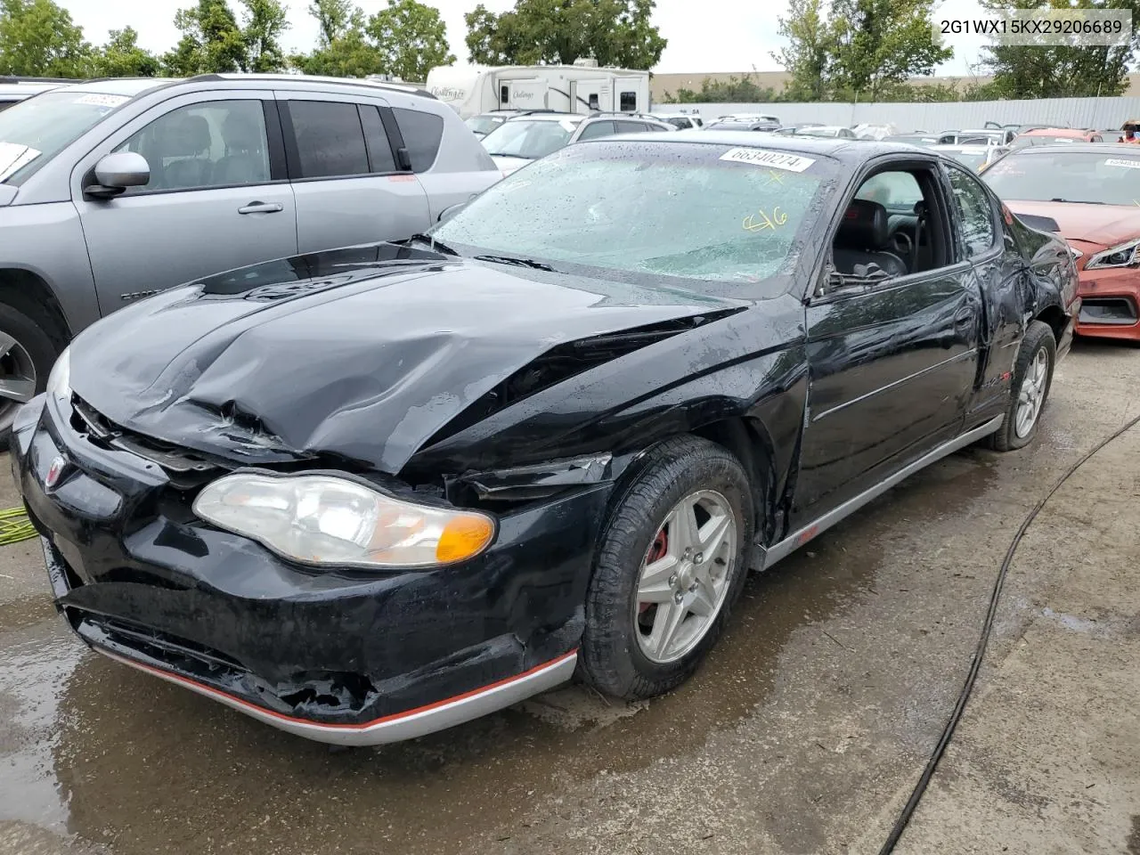 2002 Chevrolet Monte Carlo Ss VIN: 2G1WX15KX29206689 Lot: 66340274