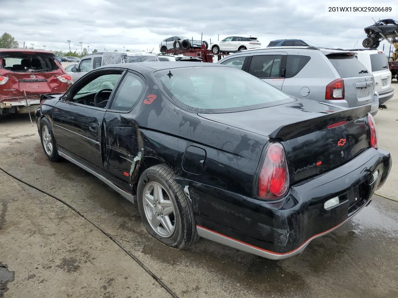 2002 Chevrolet Monte Carlo Ss VIN: 2G1WX15KX29206689 Lot: 66340274