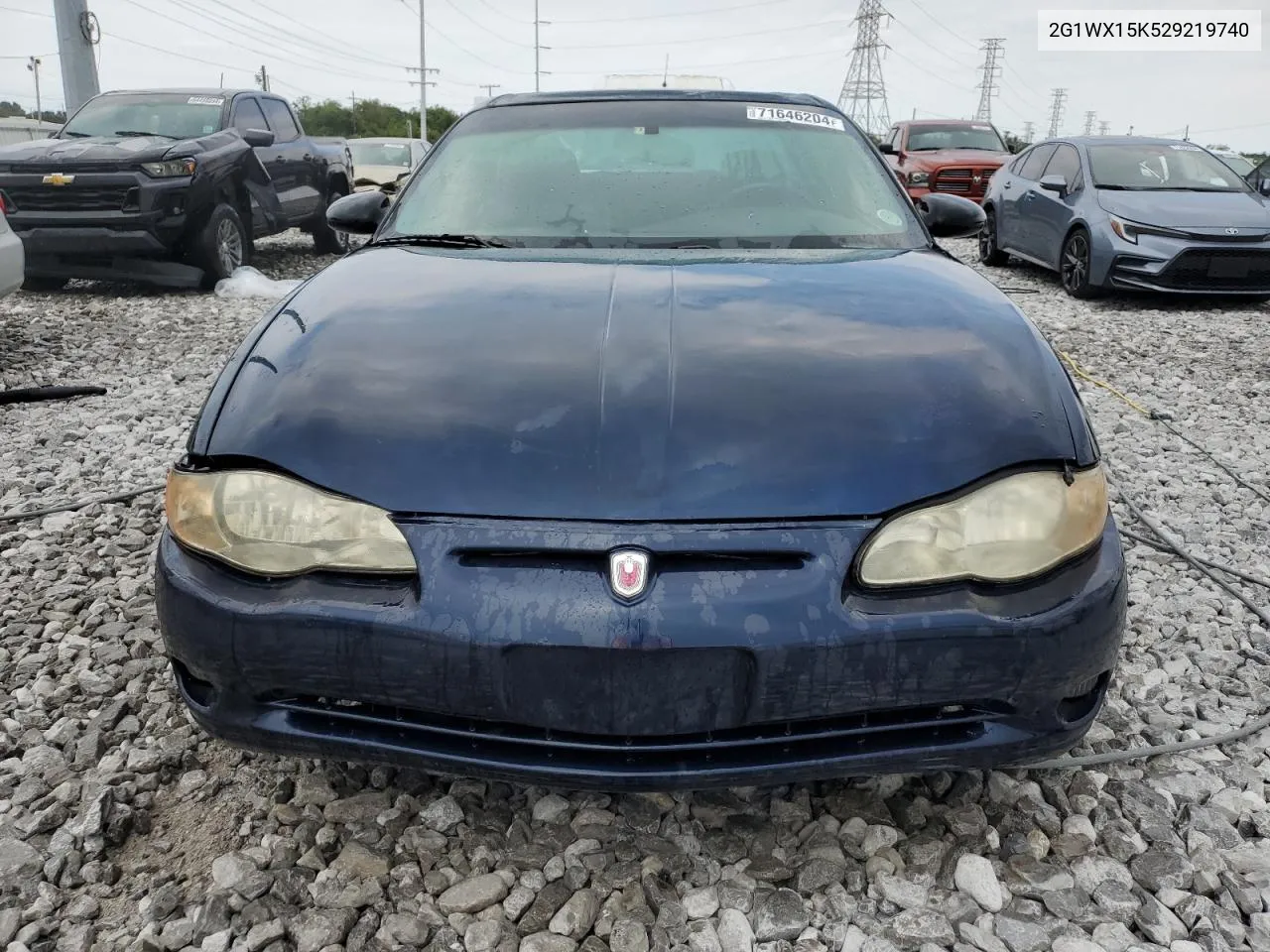 2002 Chevrolet Monte Carlo Ss VIN: 2G1WX15K529219740 Lot: 71646204