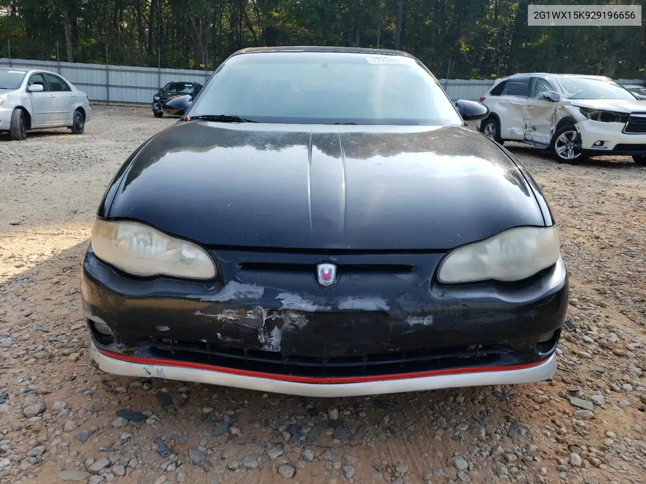 2002 Chevrolet Monte Carlo Ss VIN: 2G1WX15K929196656 Lot: 72926674