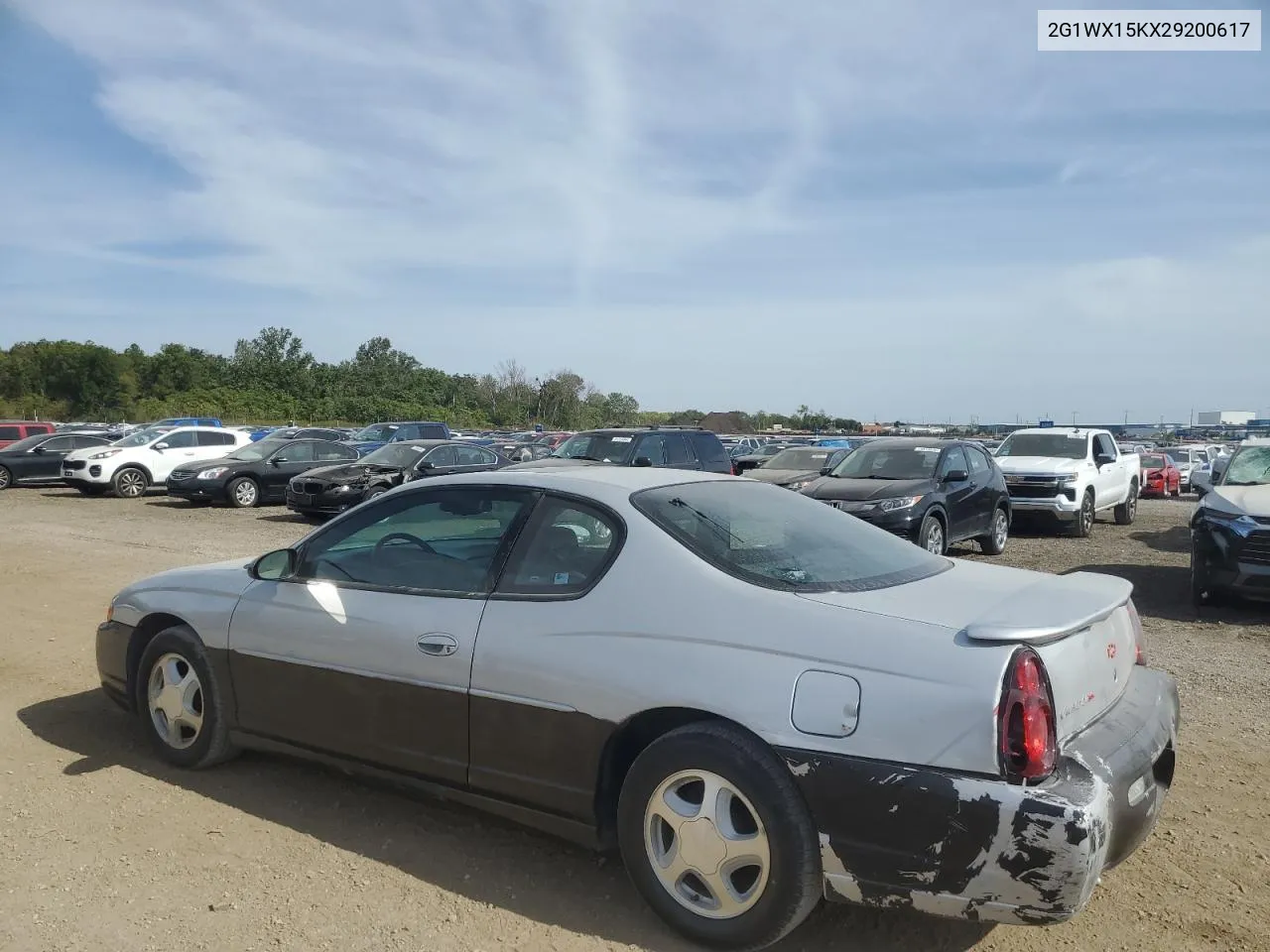 2002 Chevrolet Monte Carlo Ss VIN: 2G1WX15KX29200617 Lot: 73330914