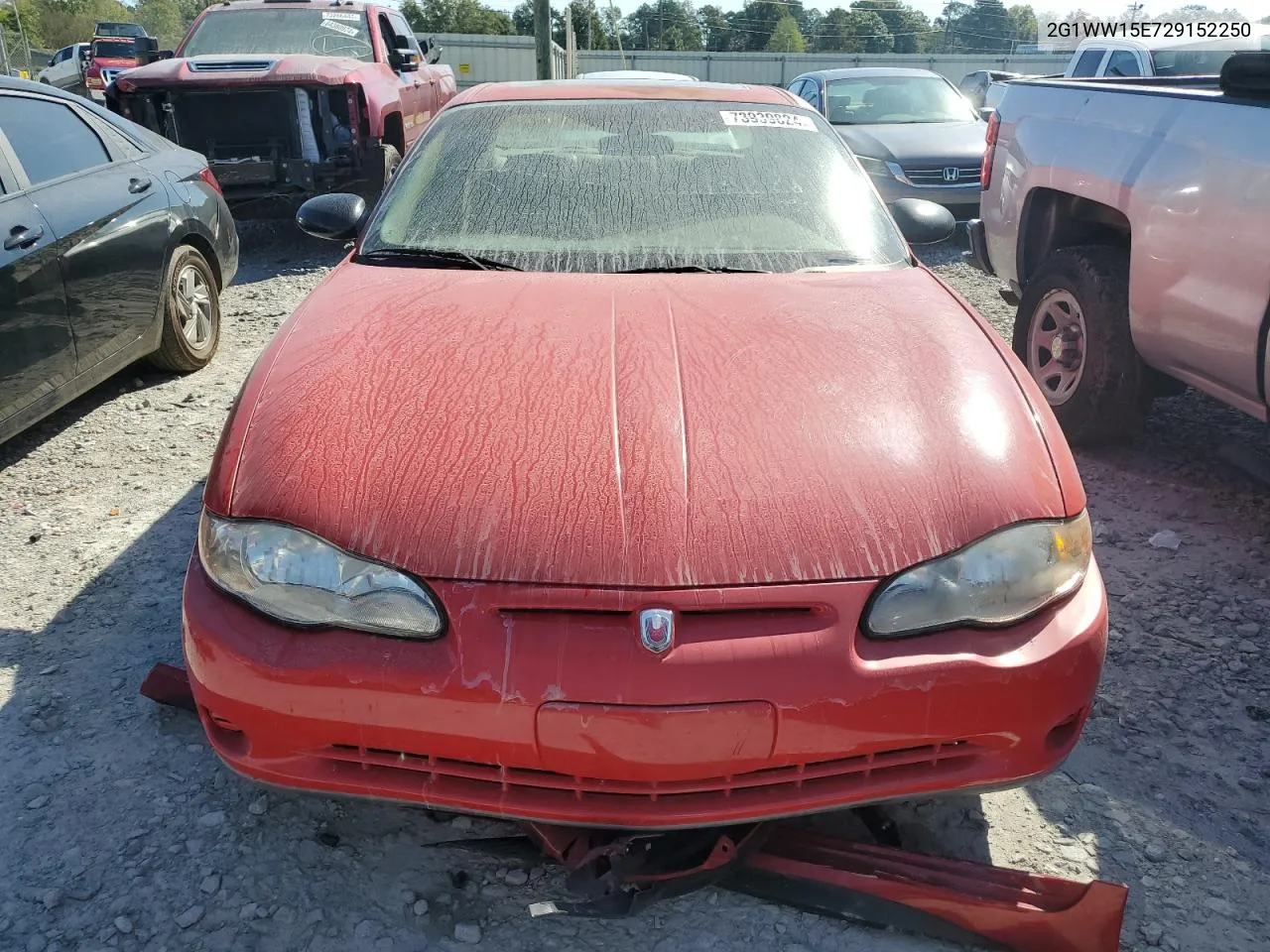 2002 Chevrolet Monte Carlo Ls VIN: 2G1WW15E729152250 Lot: 73939824