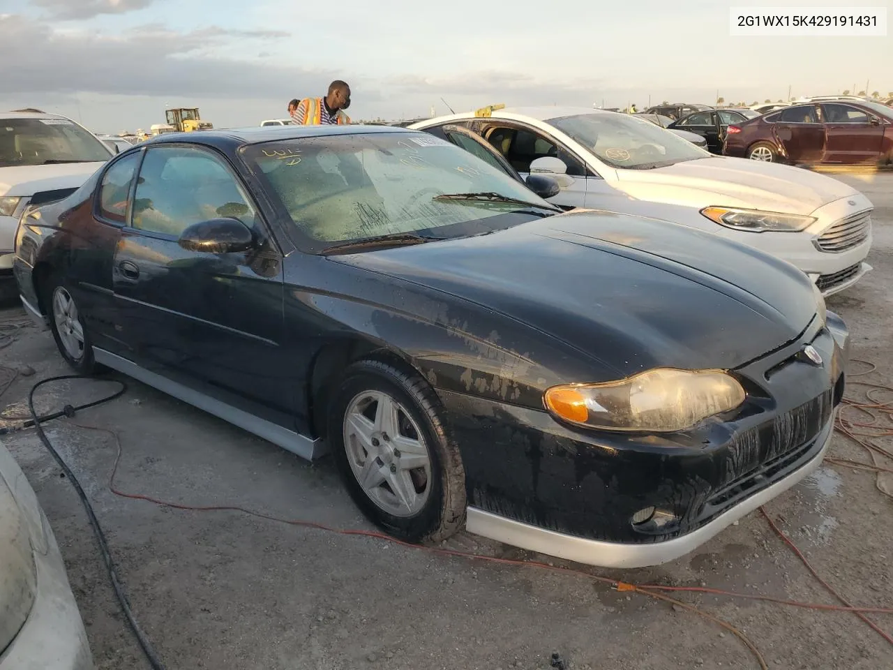 2002 Chevrolet Monte Carlo Ss VIN: 2G1WX15K429191431 Lot: 74256374