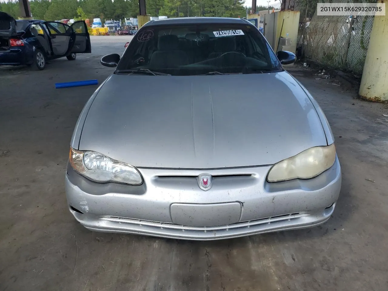 2002 Chevrolet Monte Carlo Ss VIN: 2G1WX15K629320785 Lot: 74295014