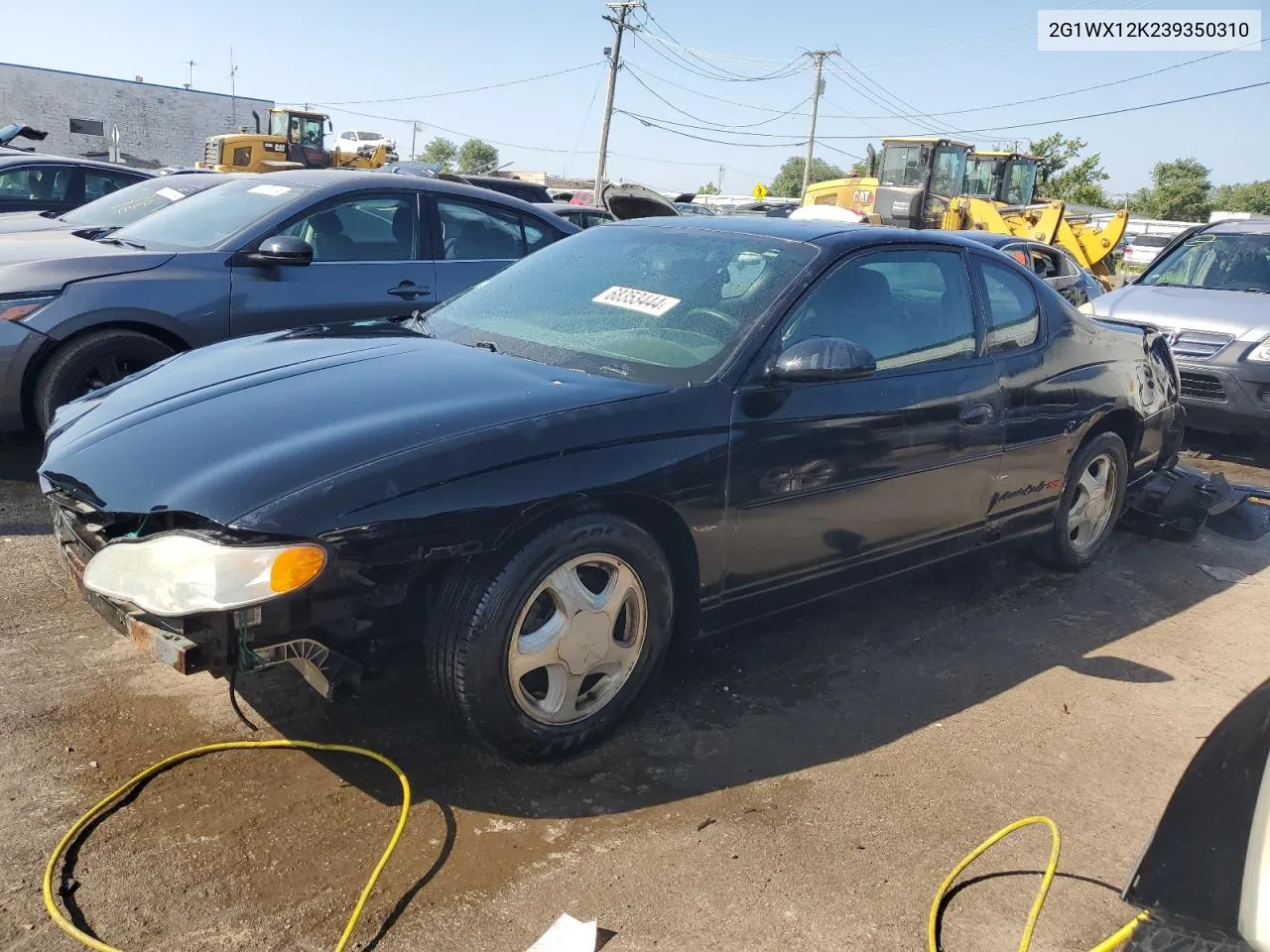 2G1WX12K239350310 2003 Chevrolet Monte Carlo Ss