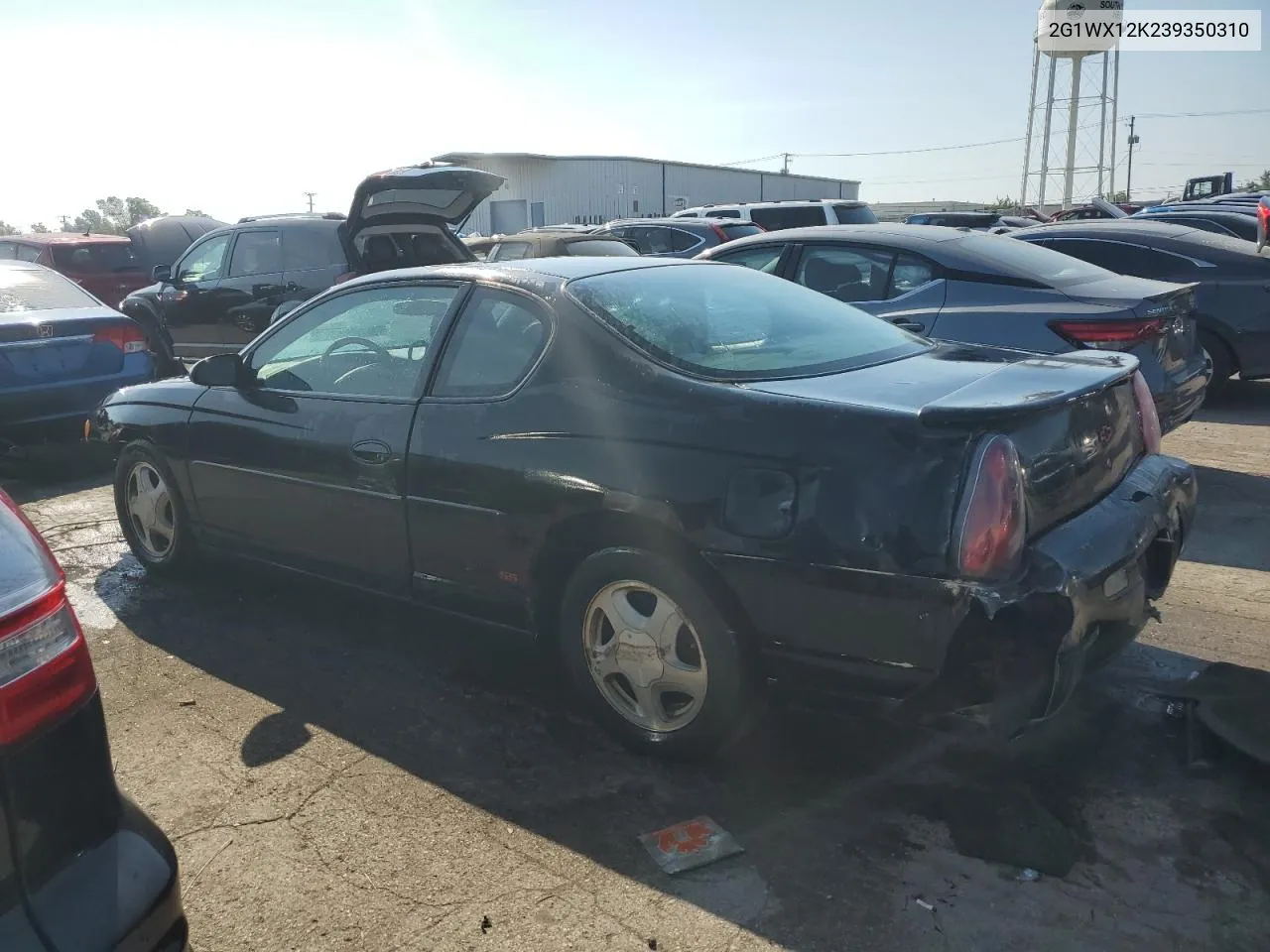 2G1WX12K239350310 2003 Chevrolet Monte Carlo Ss