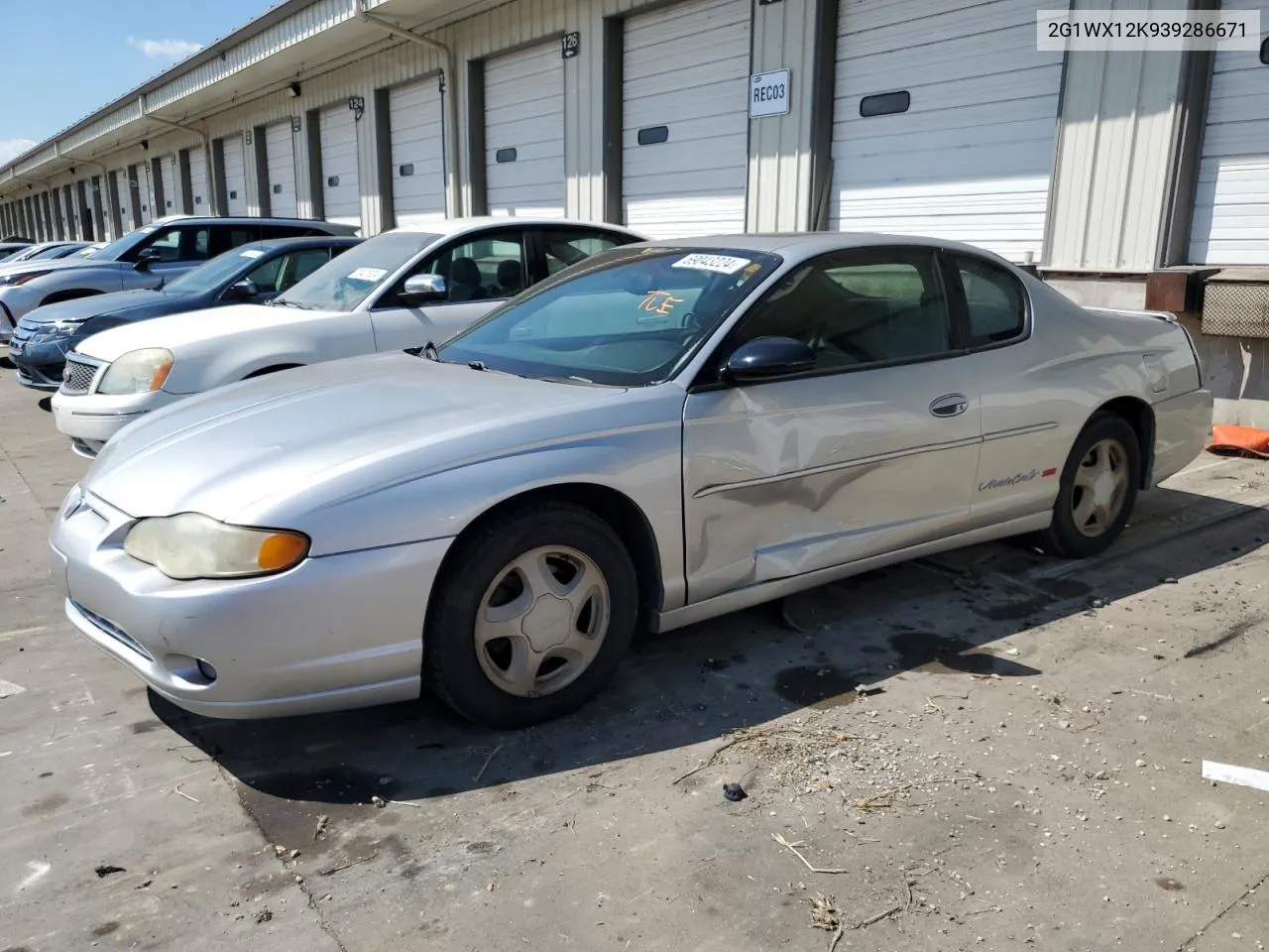 2003 Chevrolet Monte Carlo Ss VIN: 2G1WX12K939286671 Lot: 69043224