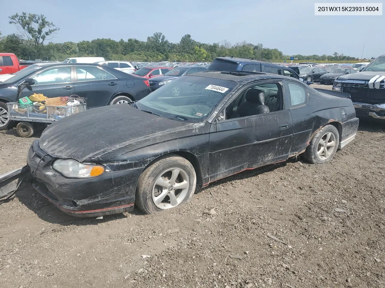 2003 Chevrolet Monte Carlo Ss VIN: 2G1WX15K239315004 Lot: 71044644