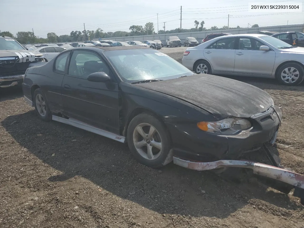 2003 Chevrolet Monte Carlo Ss VIN: 2G1WX15K239315004 Lot: 71044644