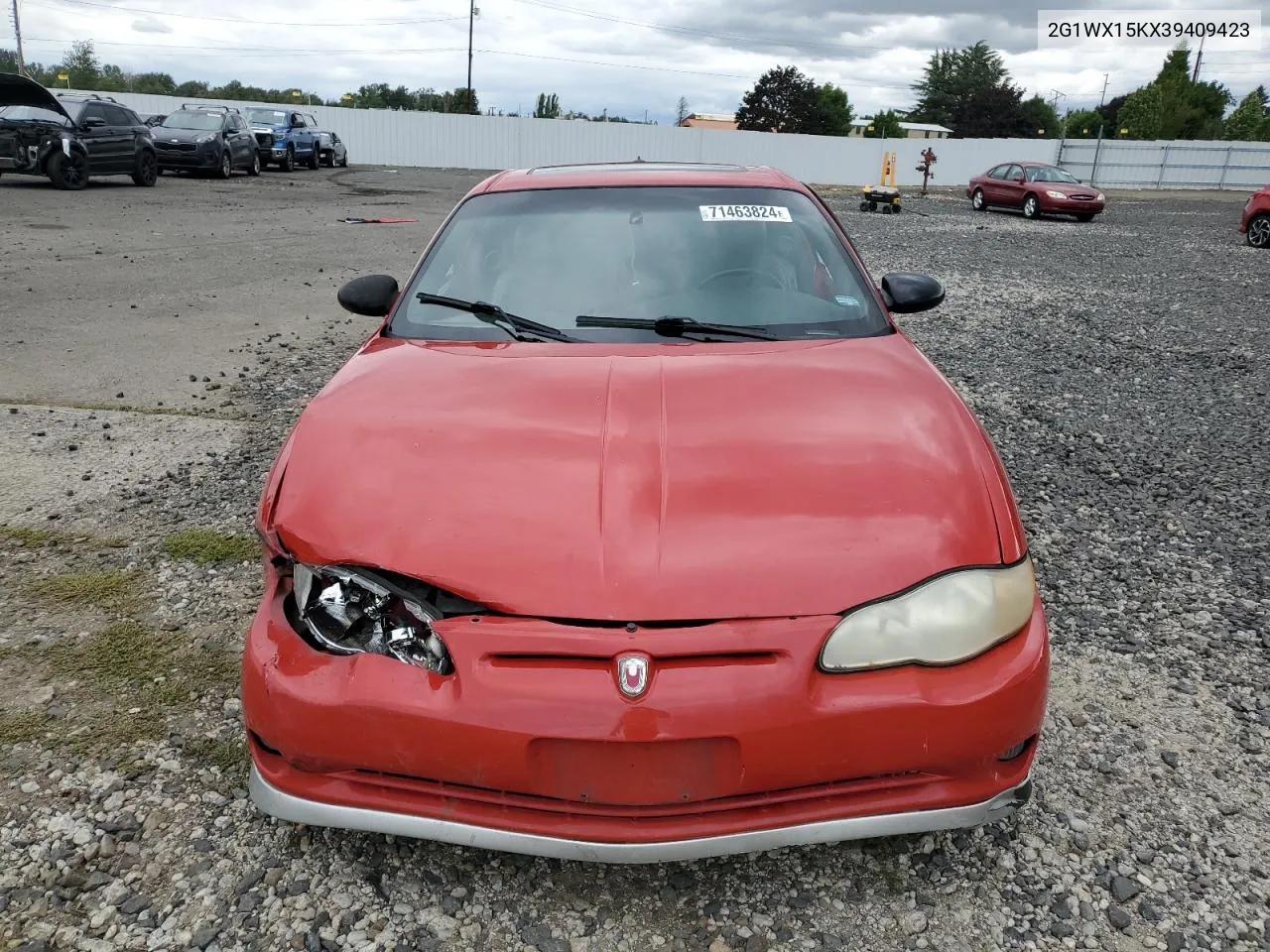 2003 Chevrolet Monte Carlo Ss VIN: 2G1WX15KX39409423 Lot: 71463824