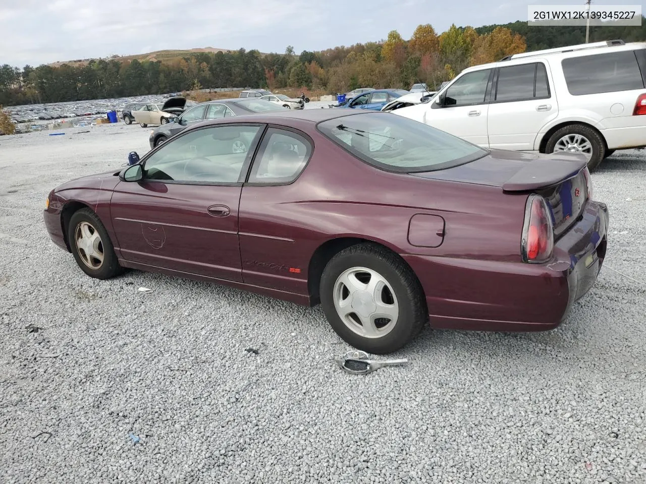 2003 Chevrolet Monte Carlo Ss VIN: 2G1WX12K139345227 Lot: 74291314