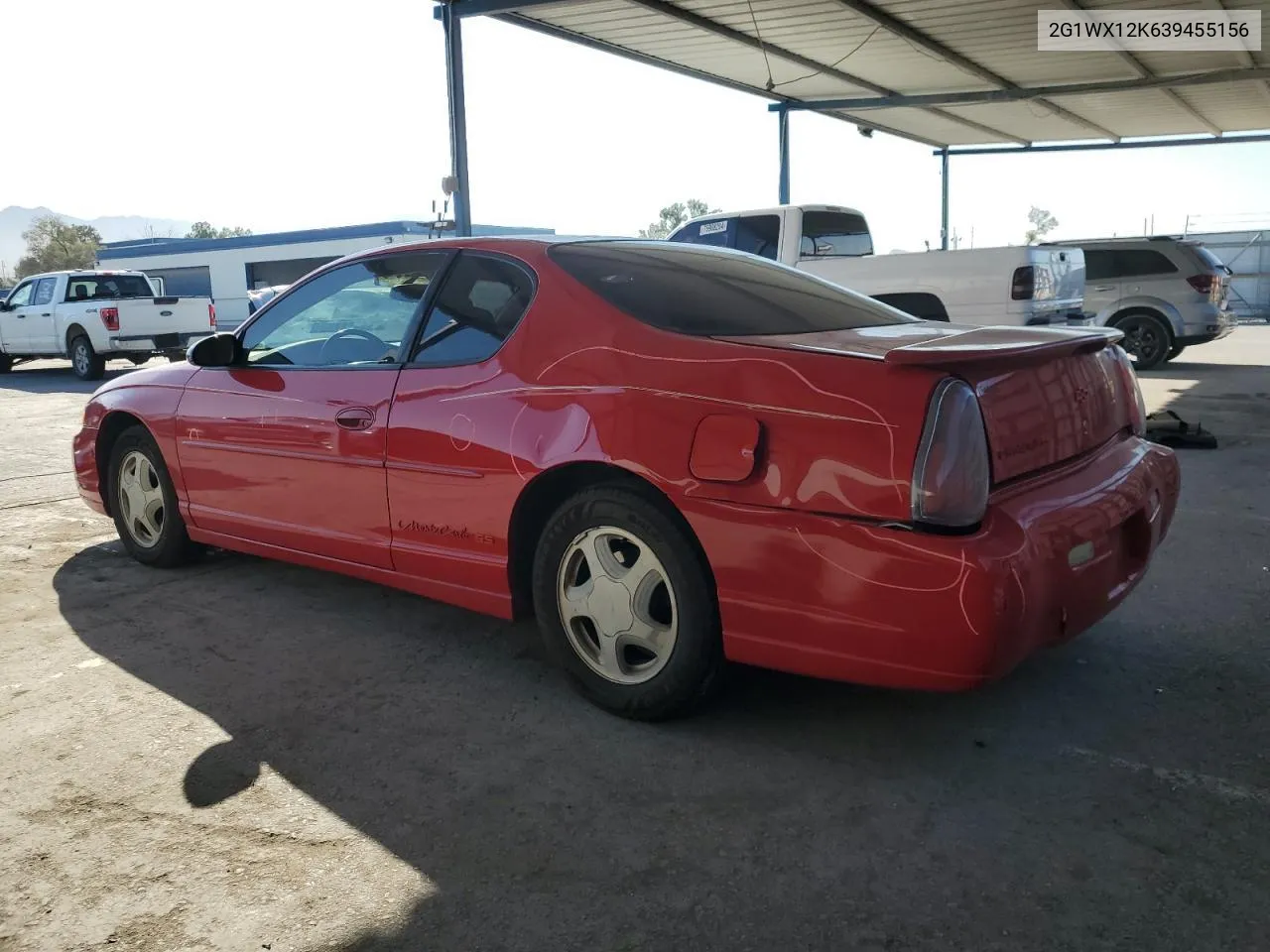 2003 Chevrolet Monte Carlo Ss VIN: 2G1WX12K639455156 Lot: 75675414