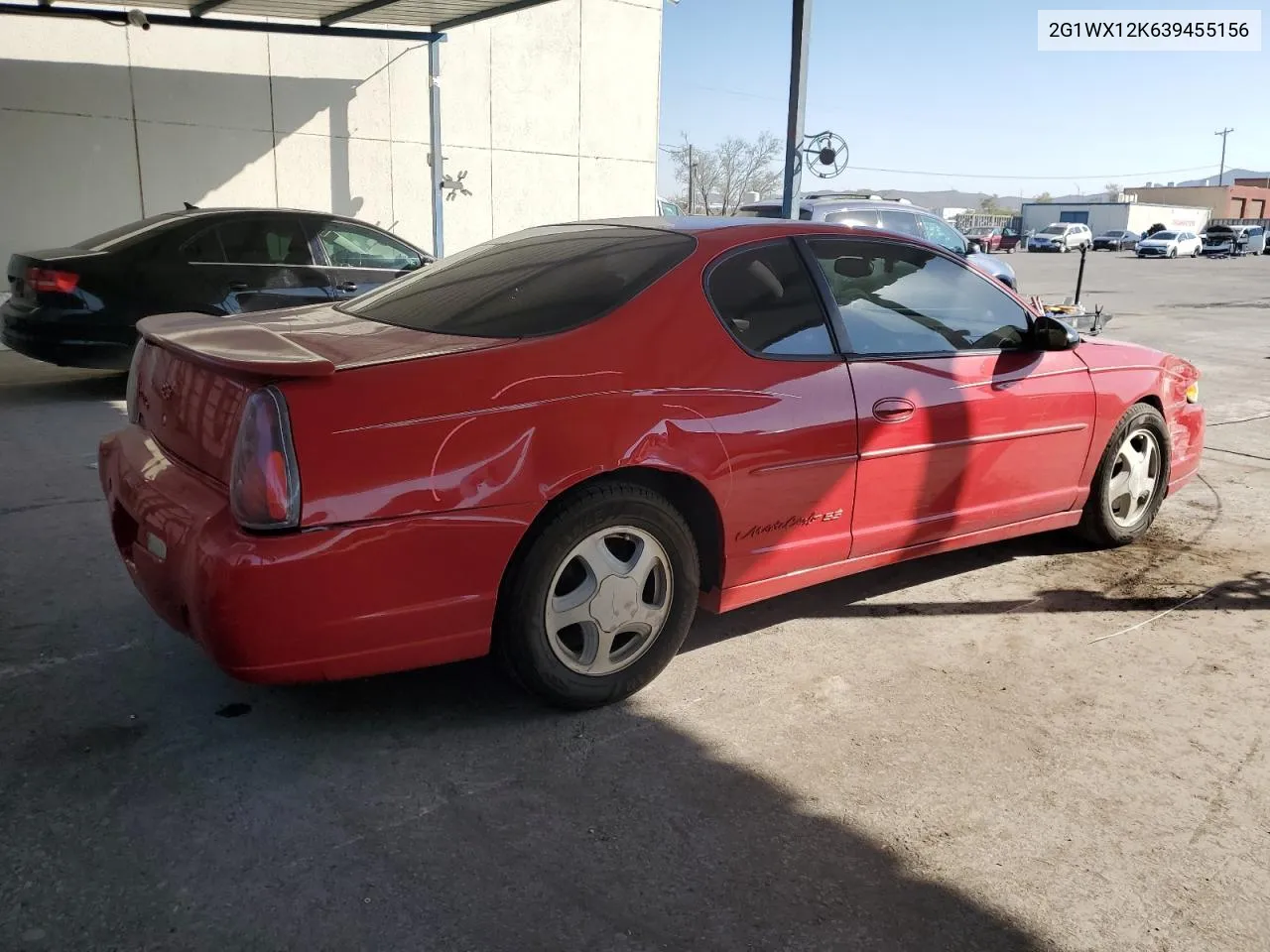 2003 Chevrolet Monte Carlo Ss VIN: 2G1WX12K639455156 Lot: 75675414