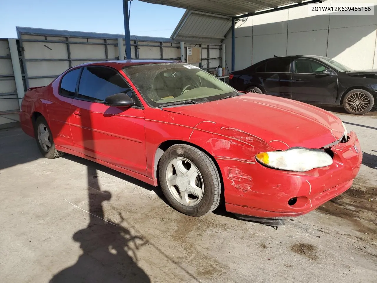 2003 Chevrolet Monte Carlo Ss VIN: 2G1WX12K639455156 Lot: 75675414