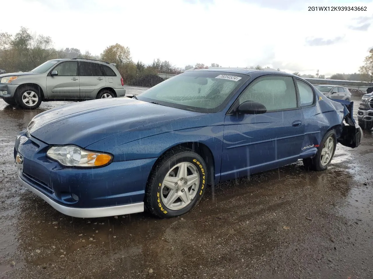 2003 Chevrolet Monte Carlo Ss VIN: 2G1WX12K939343662 Lot: 76054524