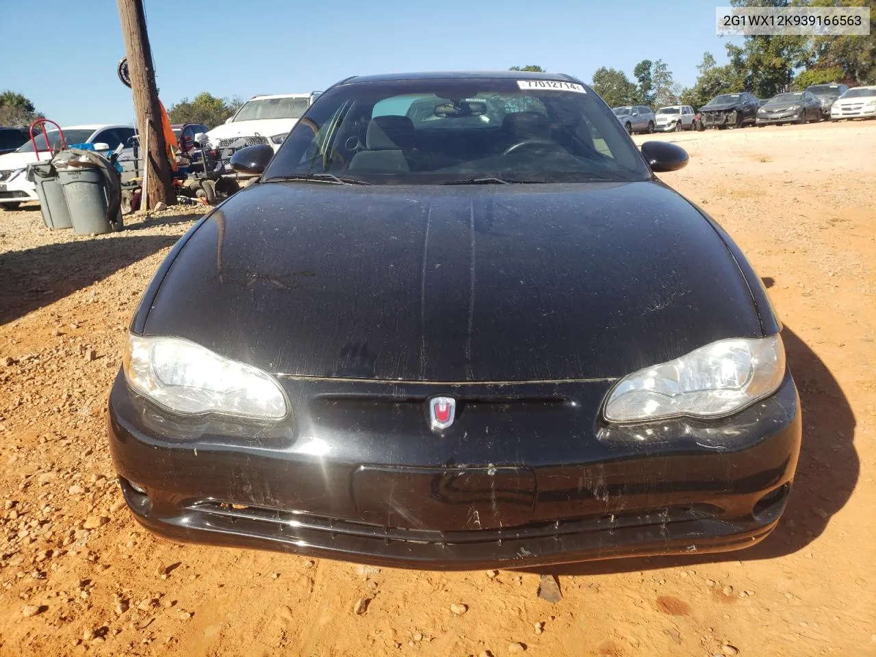 2003 Chevrolet Monte Carlo Ss VIN: 2G1WX12K939166563 Lot: 77012714