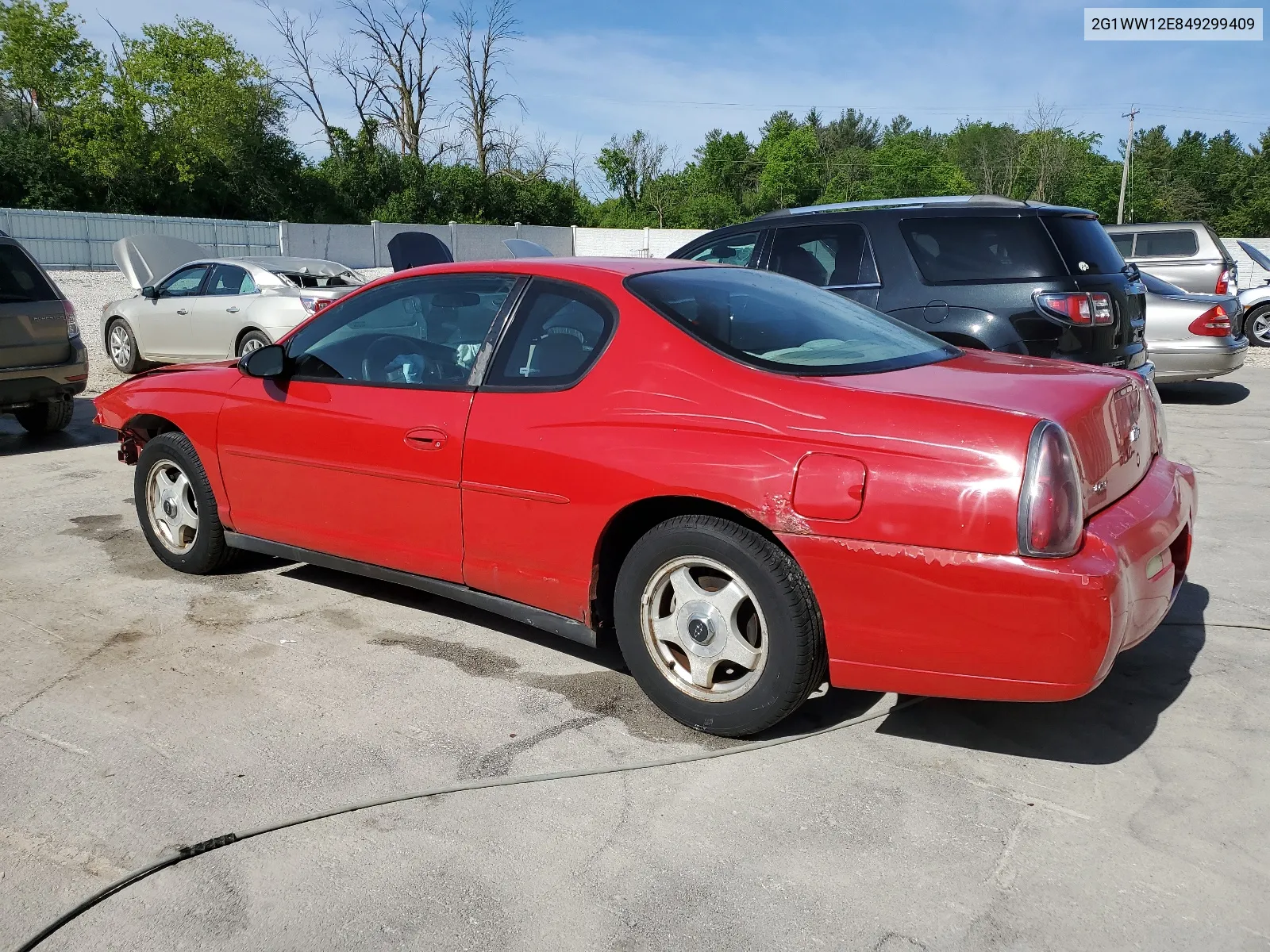 2004 Chevrolet Monte Carlo Ls VIN: 2G1WW12E849299409 Lot: 57075364