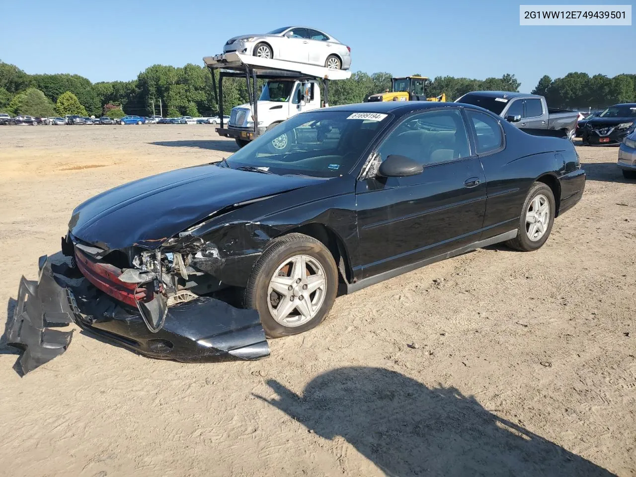 2004 Chevrolet Monte Carlo Ls VIN: 2G1WW12E749439501 Lot: 61699194